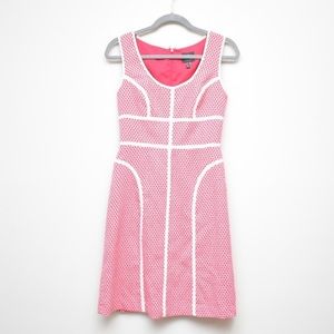 ADRIANNA PAPELL Pink Mesh Design Short Dress 2